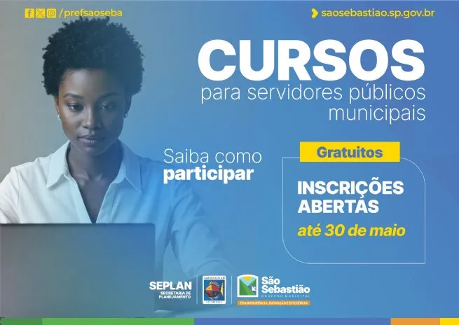 Escola de Governo de São Sebastião promove cursos gratuitos para servidores municipais sobre primeira infância e aposentadoria