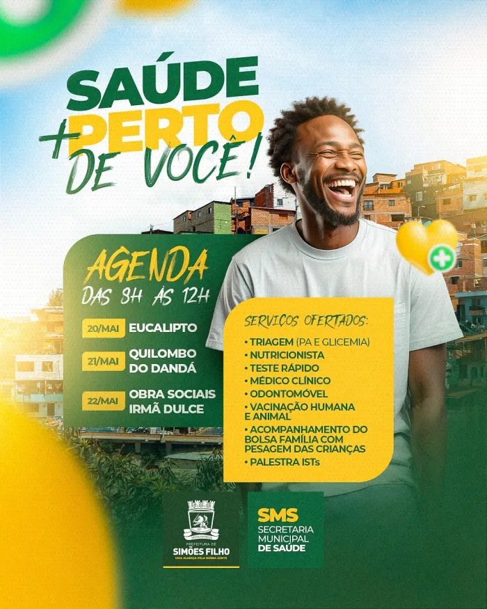 “Saúde Mais Perto de Você” leva cuidados e acolhimento ao Eucalipto, Comunidade Dandá e Obras Sociais Irmã Dulce