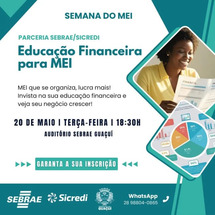 PALESTRA SOBRE EDUCAÇÃO FINANCEIRA PARA MEI