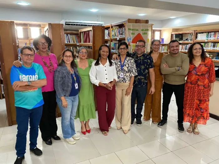 Secult: Representantes do Ministério da Cultura e e Fundação Cultural do Pará visitam Biblioteca Orlando Lobo