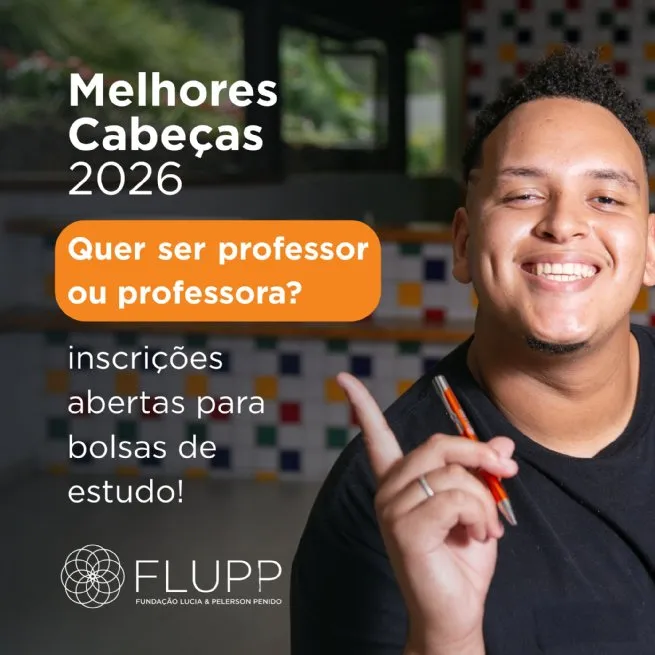 Projeto Melhores Cabeças oferece bolsas de estudo integrais para alunos de escolas públicas que queiram ser professor