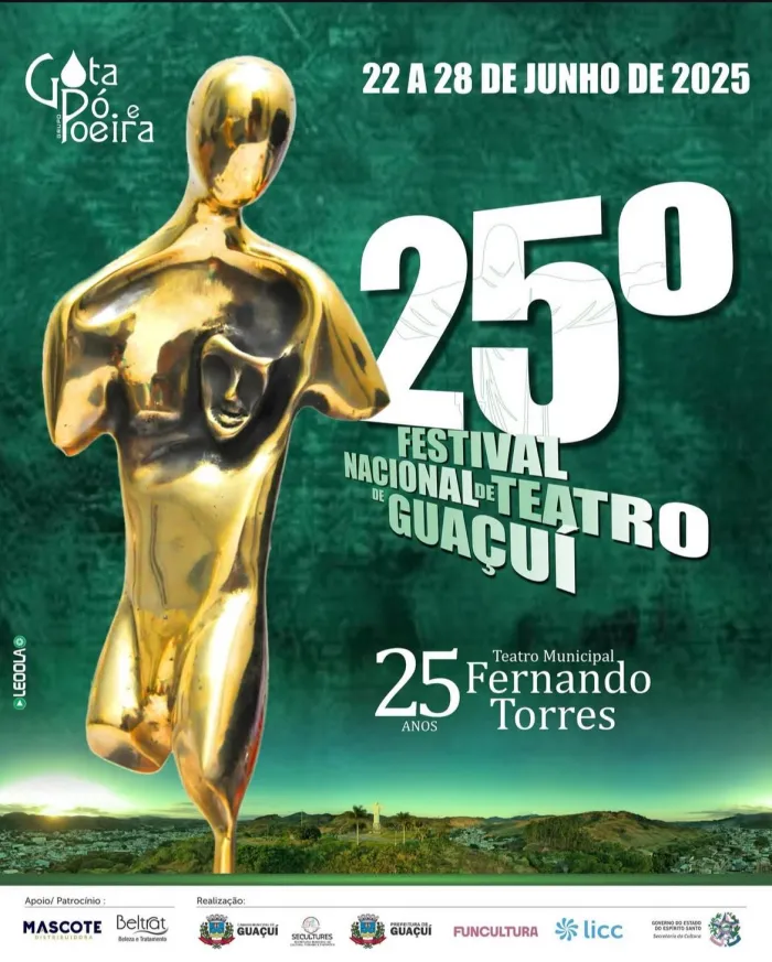 Guaçuí se prepara para o 25° Festival Nacional de Teatro com uma semana de arte e cultura