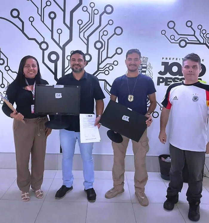 Secitec recebe da Polícia Civil doação de resíduos eletrônicos para o projeto Recicla JP