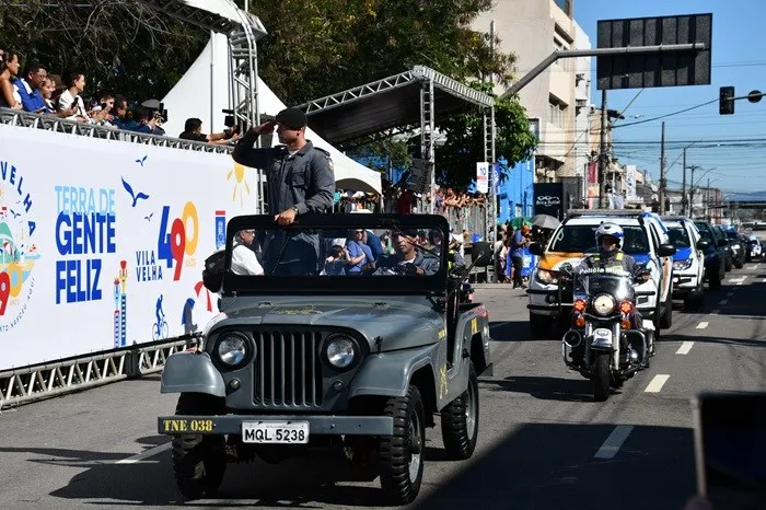 Polícia Militar participa de desfile em Comemoração aos 490 anos de Colonização do Solo Espírito-Santense