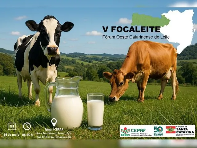Epagri celebra Dia Mundial do Leite com evento em Chapecó na próxima quarta-feira