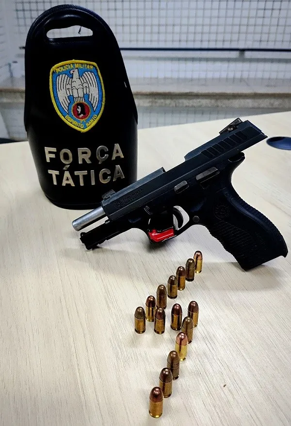 Força Tática do 7º BPM detém suspeito armado em Cariacica