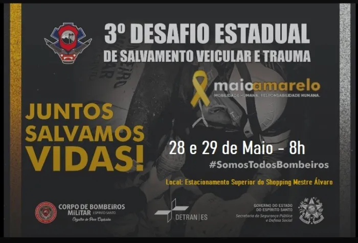 Corpo de Bombeiros realiza 3º Desafio Estadual de Salvamento Veicular e Trauma do Espírito Santo