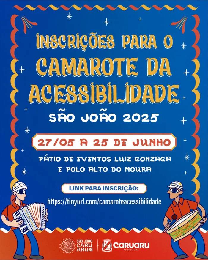 Prefeitura de Caruaru abre pré-inscrições para Camarotes da Acessibilidade no São João 2025