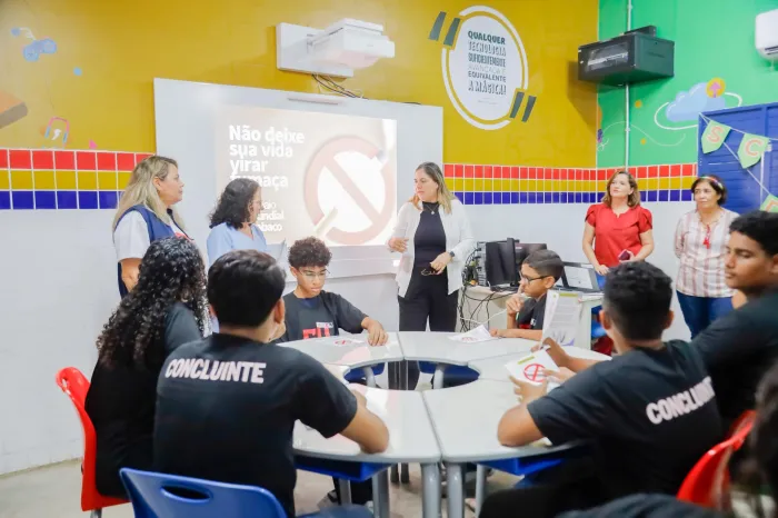 Secretaria de Saúde de João Pessoa promove ações de combate ao fumo em escolas públicas