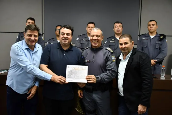 Comandante-geral recebe homenagem na Câmara de Vereadores de Guaçuí