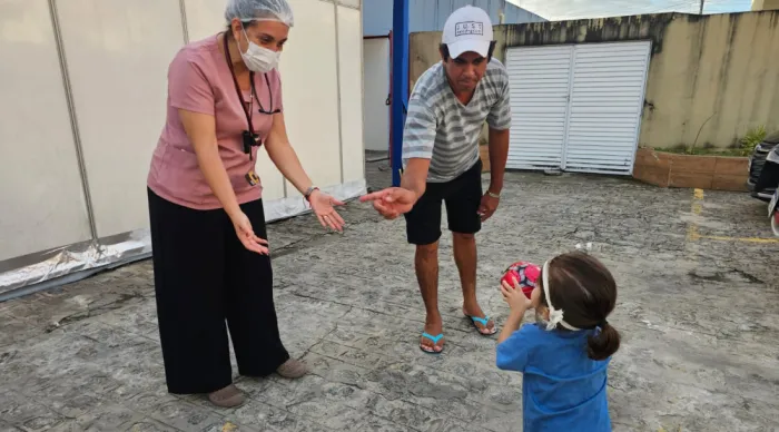 Projeto ‘Banho de Sol’ é um aliado às sessões de fisioterapia dos pacientes internados no Hospital da Criança