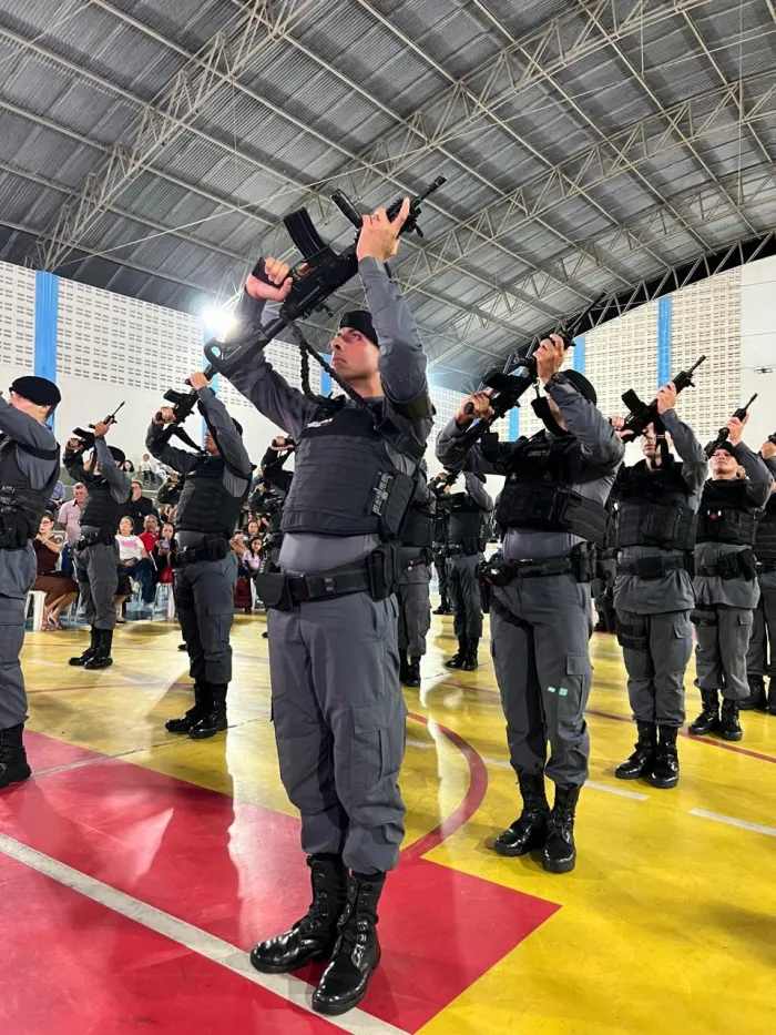 Polícia Militar realiza a formatura do I CPAAR do 12º Batalhão
