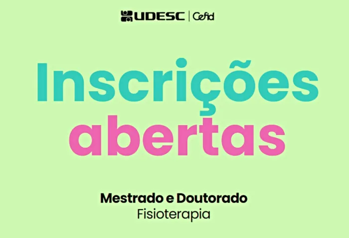Pós-graduação em Fisioterapia da Udesc Cefid abre 33 vagas no mestrado e no doutorado