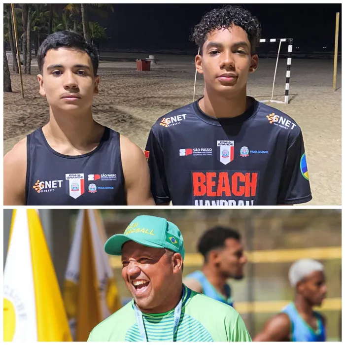 Atletas e técnico de PG são convocados pelo Brasil para o Mundial de Handebol de Praia