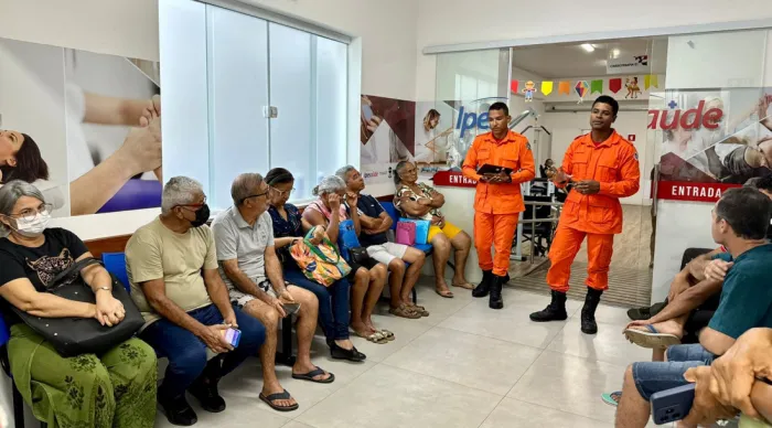 Ipesaúde recebe ação do Corpo de Bombeiros sobre prevenção de acidentes no período junino