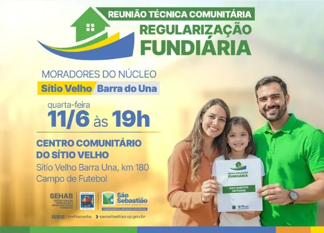 São Sebastião realiza reunião comunitária de regularização fundiária no Sítio Velho