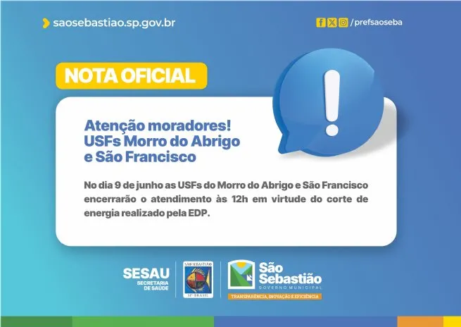 Foto: Reprodução/Prefeitura de São Sebastião - SP