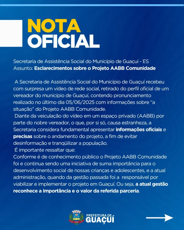 NOTA OFICIAL