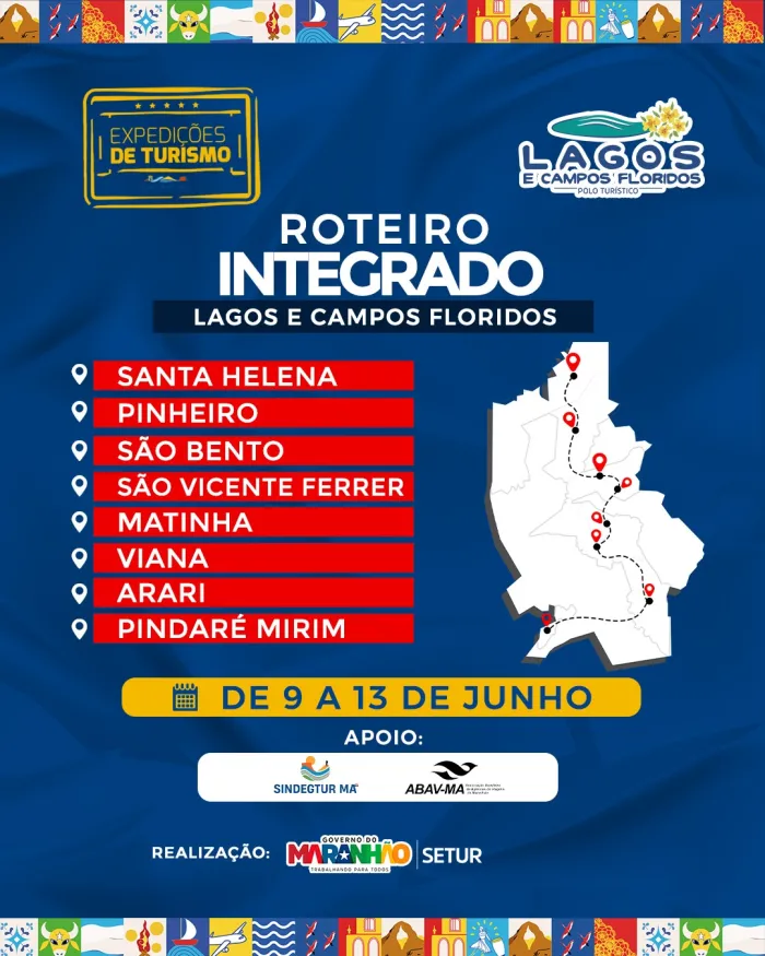 Setur-MA traça novos roteiros no Polo Lagos e Campos Floridos em Expedição de Turismo
