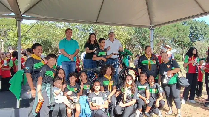 Mobilização ambiental e esportiva na represa municipal