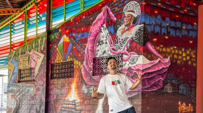 Grafites destacam cultura nordestina na revitalização do Complexo Cultural Gonzagão