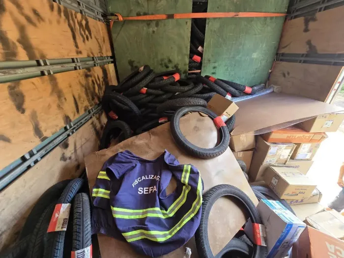 Secretaria de Estado da Fazenda (Sefa) apreende combustível, gado e peças de motos 