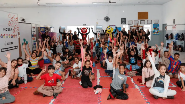 Crianças do Solo Sagrado recebem ação educativa sobre o trânsito