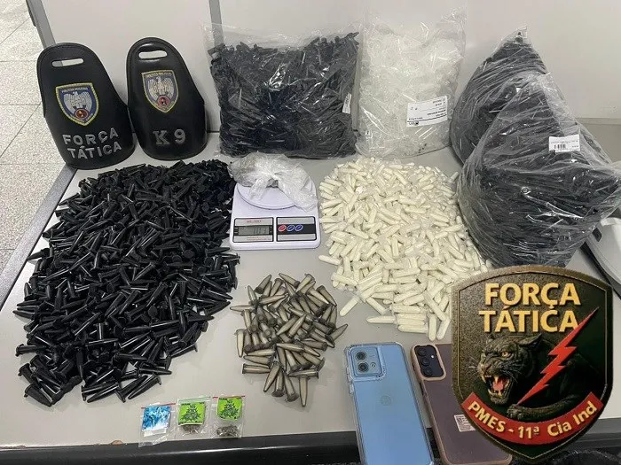 11ª Cia Independente apreende drogas e detém três pessoas em Viana