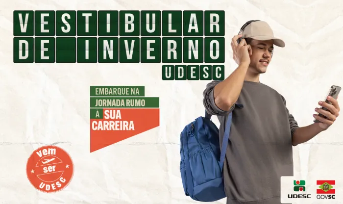 Prova presencial do Vestibular de Inverno 2025 da Udesc ocorre neste domingo