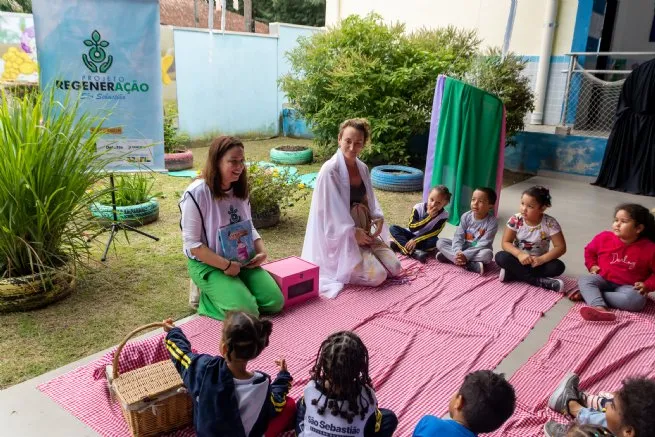 São Sebastião inicia vivência socioambiental na Educação Infantil com o projeto Atequenfim & RegenerAção
