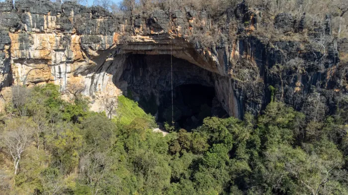 Conhecido ponto turístico, Caverna Terra Ronca I, localizada no Parque Estadual de Terra Ronca, será incorporada oficialmente ao patrimônio estadual (Fotos: Semad-GO)