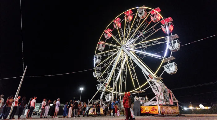 Parque de diversões é mais um atrativo para quem visita a Vila do Forró 