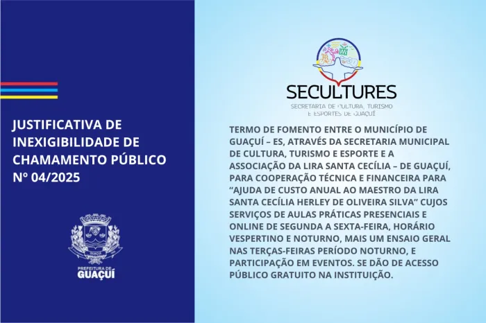 Foto: Reprodução/Prefeitura de Guaçuí - ES