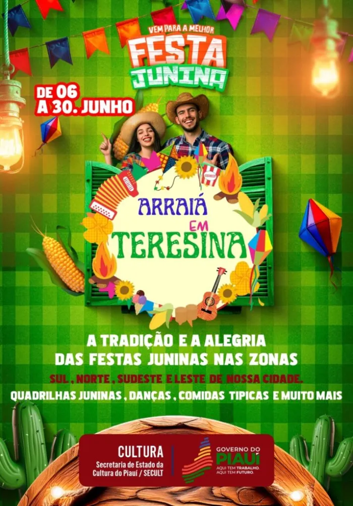 Arraiá em Teresina leva festas juninas para os bairros da capital