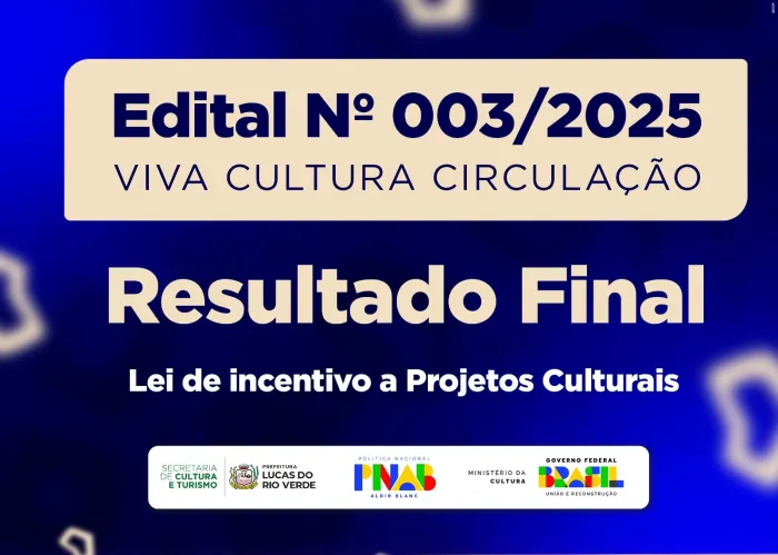 Prefeitura divulga resultado final do Edital Viva Cultura Circulação 2025