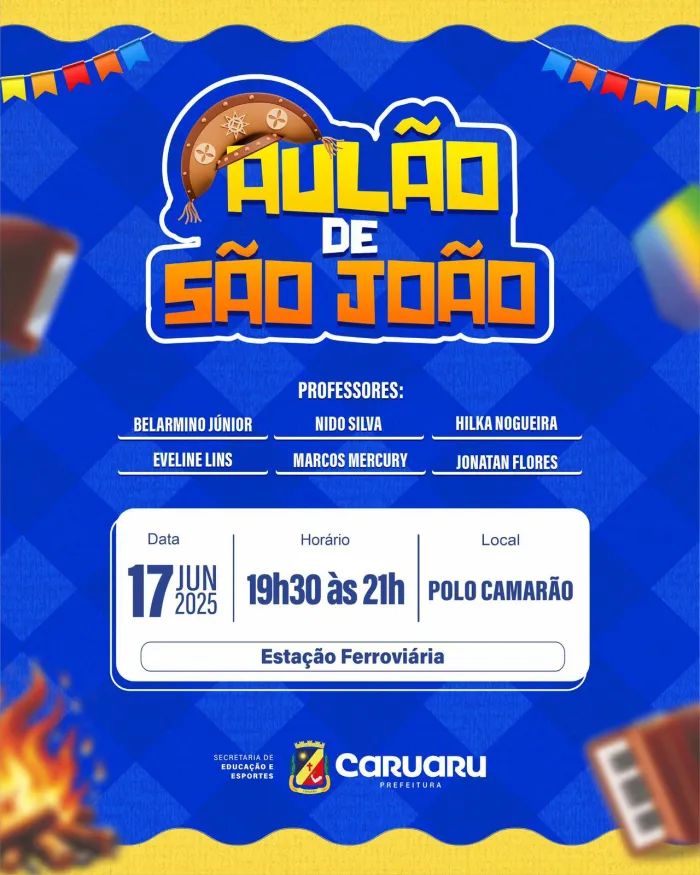 Em clima de forró, aulão de dança chega ao Polo Camarão