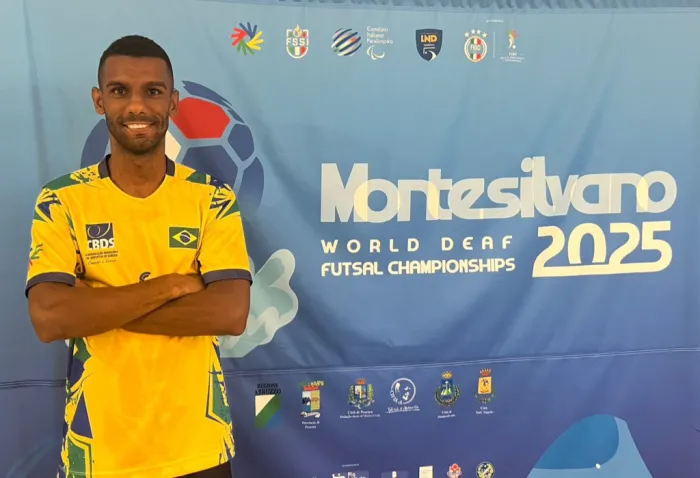 Estudante da Udesc Cefid defende o Brasil no Mundial de Futsal para Surdos 2025