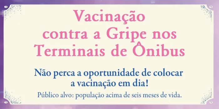 Vacinação contra Influenza é ofertada em pontos estratégicos na Grande Vitória a partir desta segunda-feira (23)