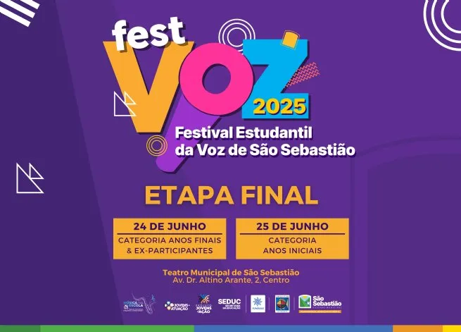 Prefeitura de São Sebastião realiza final do FestVoz na próxima semana