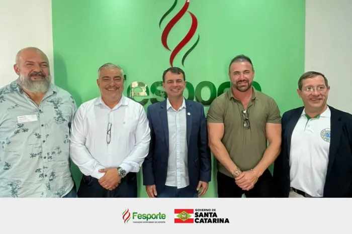 Fesporte recebe representantes da Federação Catarinense de Pesca e Desportos Subaquáticos
