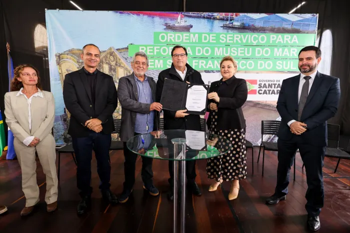 Governador em exercício autoriza reforma do Museu do Mar em São Francisco do Sul