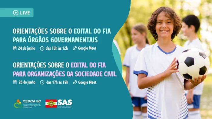 Assistência Social promove lives sobre editais do Fundo da Infância e da Adolescência
