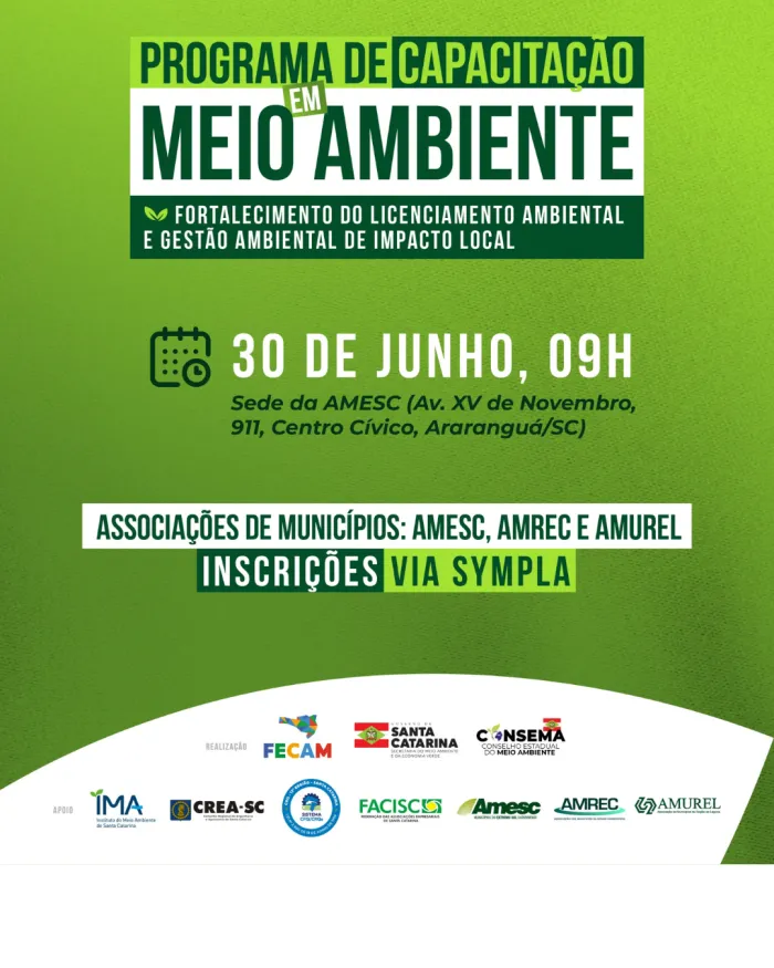 Programa de Capacitação em Meio Ambiente é oportunidade de estudo em licenciamento e gestão ambiental