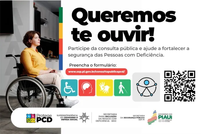 SSP e Seid lançam consulta pública para criação do Plano de Combate à Violência Contra Pessoas com Deficiência
