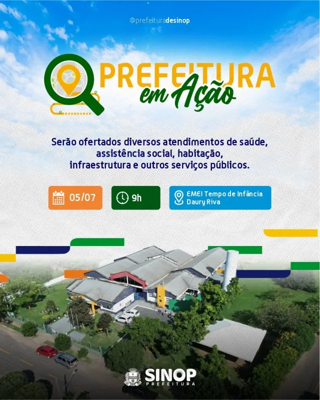 Foto: Reprodução/Prefeitura de Sinop - MT
