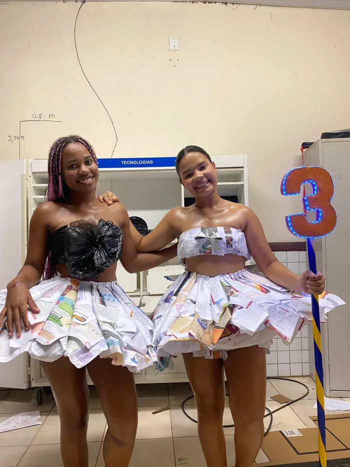 Estudantes do Maranhão transformaram resíduos em moda e conquistaram as redes sociais
