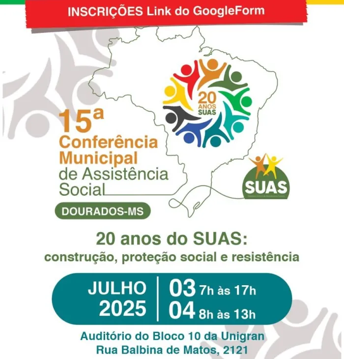 Conferência Municipal de Assistência Social de Dourados vai debater o SUAS