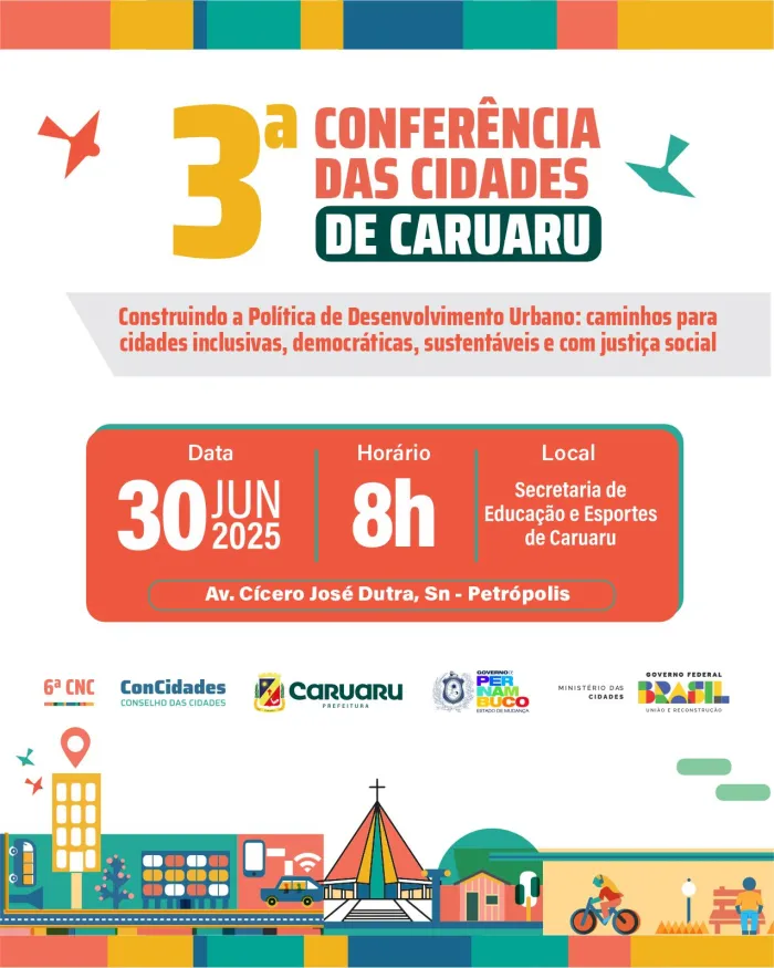 Prefeitura de Caruaru promove Conferência das Cidades na próxima segunda (30)