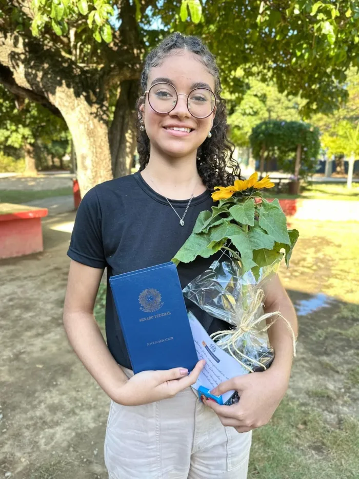 Estudante da Rede representará o Espírito Santo no ‘Programa Jovem Senador 2025’