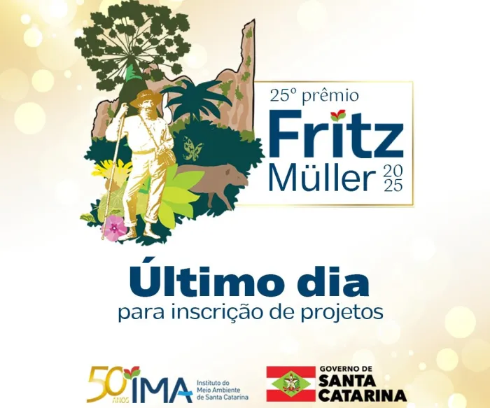 Inscrições para o Prêmio Fritz Müller terminam nesta segunda-feira